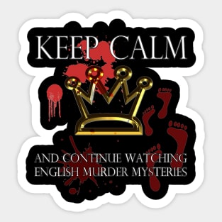 Keep Calm English Mystery Sticker